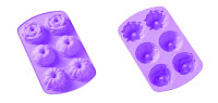 Silikonform, Mini Kuchen  6 - fach