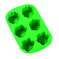 Silikonform, Schneeflocken  6 - fach