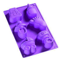 Silikonform, Baby  6 - fach