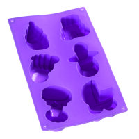 Silikonform, Baby  6 - fach