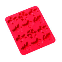 Silikonform, Weihnachtsmotive  12 - fach