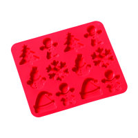 Silikonform, Weihnachtsmotive  12 - fach