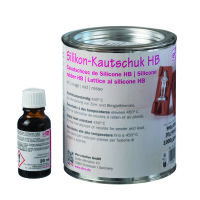 Silikonkautschuk HB, mit Vernetzer, rot, 1.000 g