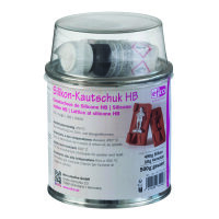 Silikonkautschuk HB, mit Vernetzer, rot, 500 g