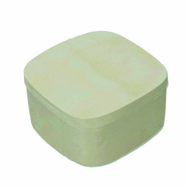 Spandose, quadratisch, roh 11,5 x 11,5 x H 6 cm