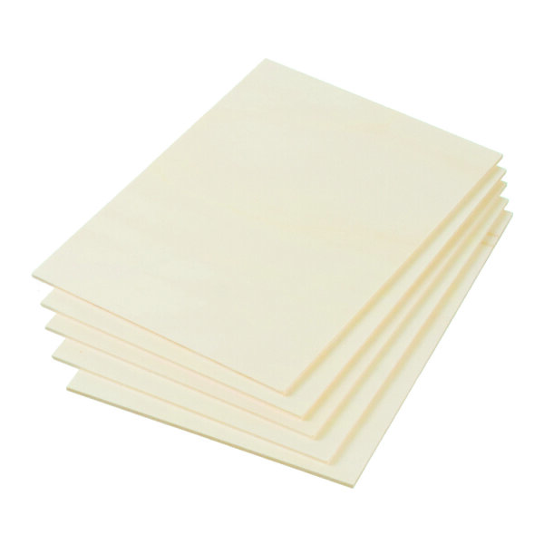 Sperrholzplatte, Pappel 5 St. DIN A4