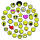 STAMPO, Stempel /- kissen Smiley  38 + 1 Stk.