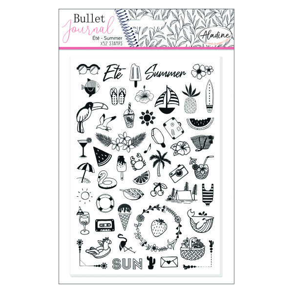 Stampo Bullet Journal, Sommer, transparent, 52 - teilig