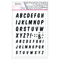 Stampo Bullet Journal, Alphabet 2, transparent, 62 - teilig