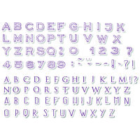 STAMPO Scrap, Stempel / - kissen Alphabet 2, sortiert, 103 + 1 Stk.