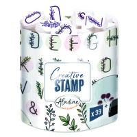 STAMPO Scrap, Stempel /- kissen Alphabet Kro  39 + 1 Stk.