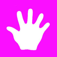 Stanzer M, Handabdruck