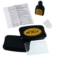 StazOn Set, Stempelkissen + Füllfarbe, gold, 15 ml / 2 - teilig