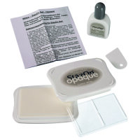 StazOn Set, Stempelkissen + Füllfarbe, cotton white, 15 ml./ 2 - teilig