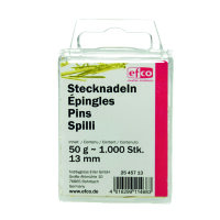 Stecknadeln Eisen goldfarbig 50 g ~ 1.000 Stk.