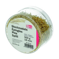 Stecknadeln, Eisen, goldfarbig, 18 mm 500 g