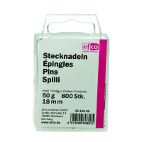 Stecknadeln, Eisen, vernickelt, 18 mm 50 g
