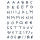 Stempel Clear, Alphabet groß, transparent, 55 - teilig