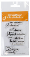 Clear-Stempel Trauer