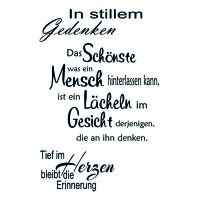 Stempel Clear, Stilles Gedenken, transparent, 3 - teilig