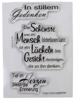 Stempel Clear, Stilles Gedenken, transparent, 3 - teilig