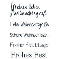 Stempel Clear, lieben Weihnachtsgruß, transparent,...