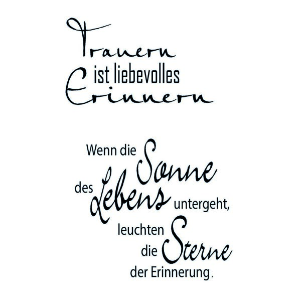 Stempel Clear, Trauer Trauern ist liebevolles, transparent, 2 - teilig