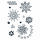 Stempel Clear, Sterne 01, transparent, 11 - teilig