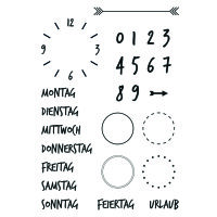 Stempel Clear, Kalender 2, transparent, 26 - teilig