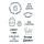 Stempel Clear, Ostern 4, transparent, 10 - teilig