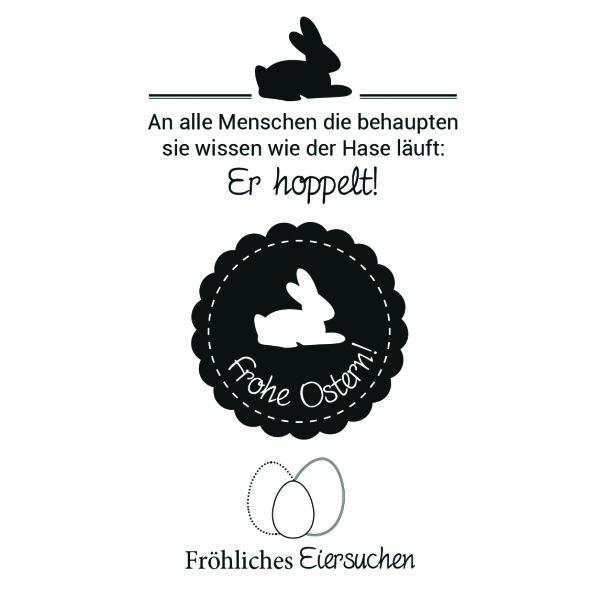 Stempel Clear, Ostern 2, transparent, 3 - teilig