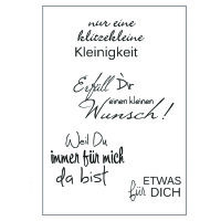 Stempel Clear, Kleinigkeit, transparent, 4 - teilig