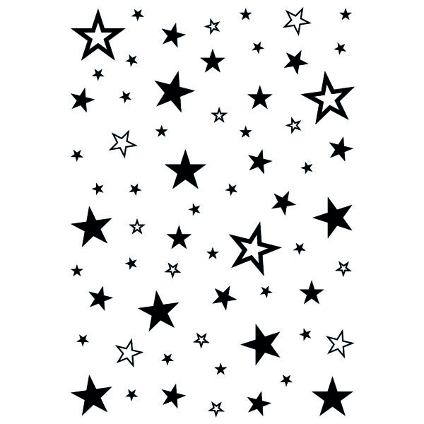 Stempel Clear, Sterne Hintergrund, transparent, 1 - teilig