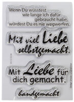 Stempel Clear, Wenn Du wüsstest, transparent, 4 - teilig