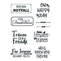 Stempel Clear, Freudentränen, transparent, 9 - teilig