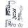 Stempel Clear, Geburtstagsgruß, transparent, 5 - teilig