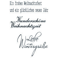 Stempel Clear, Liebe Wintergrüße, transparent,...