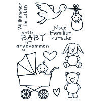 Stempel Clear, Baby, transparent, 9 - teilig