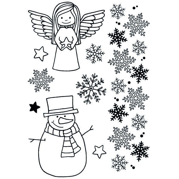 Stempel Clear, Winterzeit, transparent, 9 - teilig