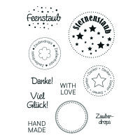Stempel Clear, Zauberdrops, transparent, 10 - teilig