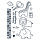 Stempel Clear, Zoo kindlich, transparent, 13 - teilig