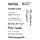 Stempel Clear, Geburtstag 6, transparent, 11 - teilig