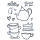 Stempel Clear, Tee / Kaffee, transparent, 10 - teilig