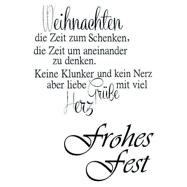 Stempel Clear, Frohes Fest 1, transparent, 2 - teilig