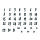 Stempel Clear, Kalender 5, transparent, 11 - teilig