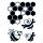 Stempel Clear, Bienen 1, transparent, 4 - teilig