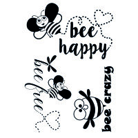 Stempel Clear, Bienen 3, transparent, 3 - teilig