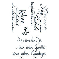 Stempel Clear, Wir wünschen Dir, transparent, 5 -...