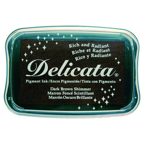 Stempelkissen, Delicata, Dark Brown Shimmer