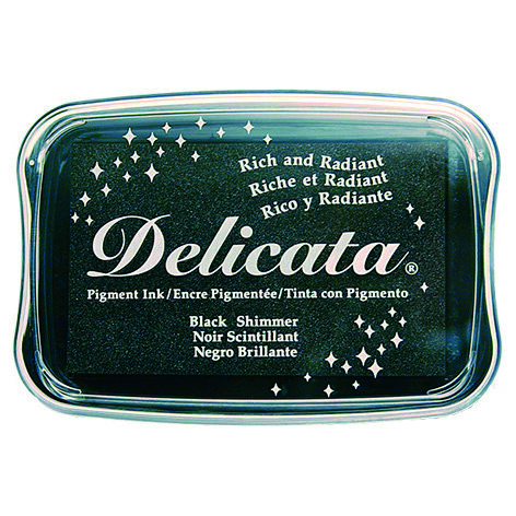 Stempelkissen, Delicata, Black Shimmer